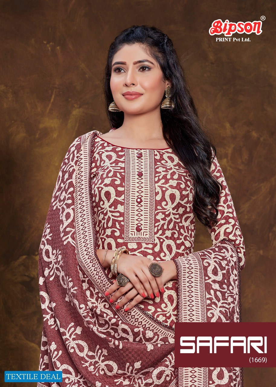 Bipson Safari 1669 Wholesale Woolen Pashmina Dress