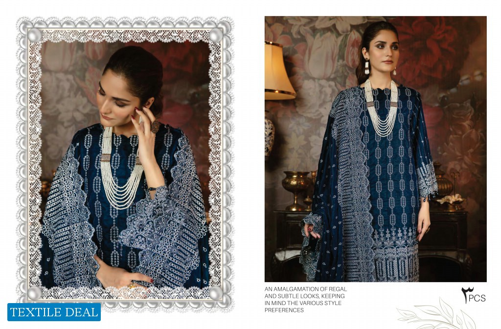 Adans Libas Zari Embroidered Velvet Pakistani Dress Catalogs
