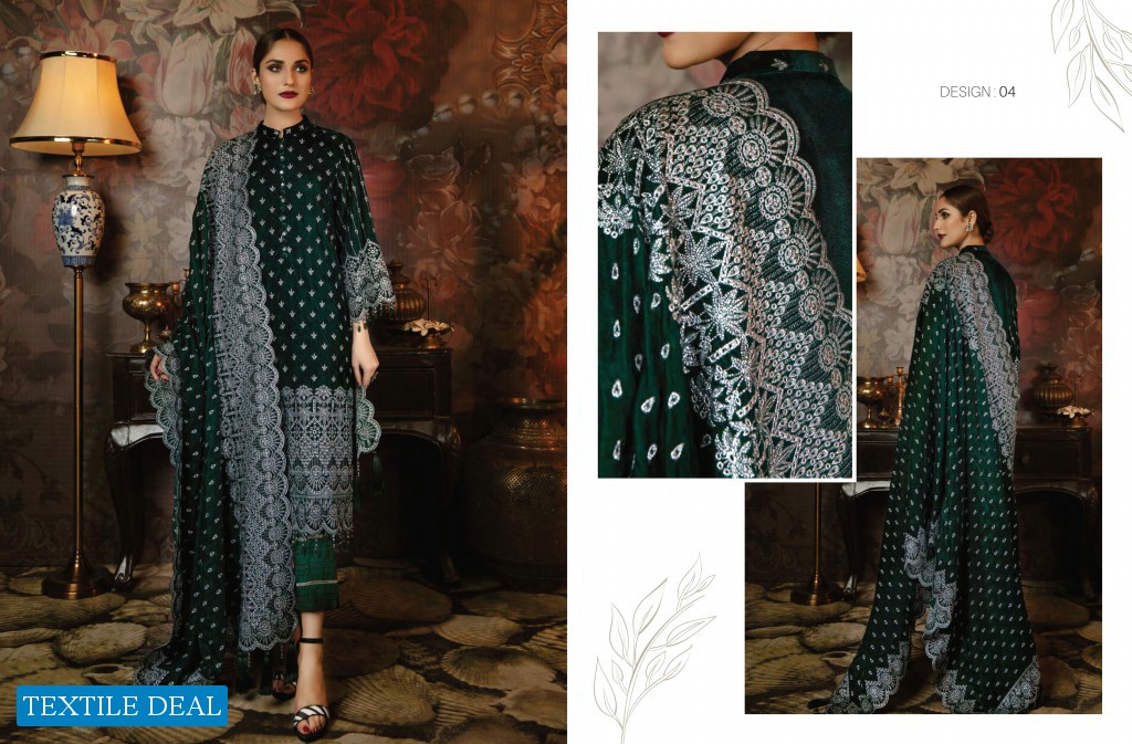 Adans Libas Zari Embroidered Velvet Pakistani Dress Catalogs