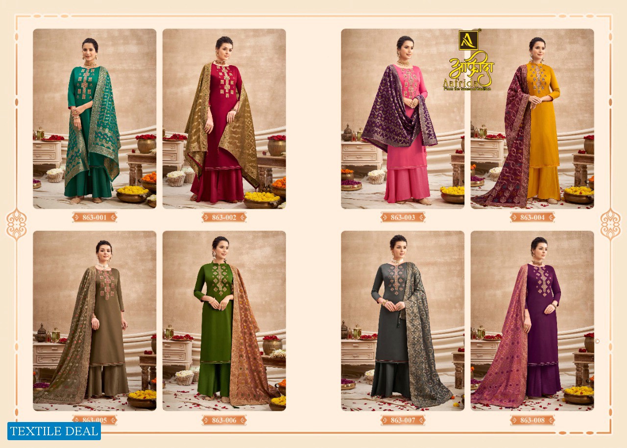 Alok Aafrida Wholesale Pure Zam Cotton Work Dress