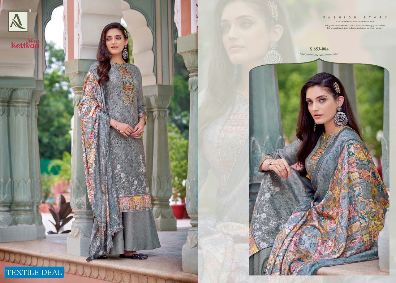 Alok Ketikaa Wholesale Wool Pashmina Winter Dress