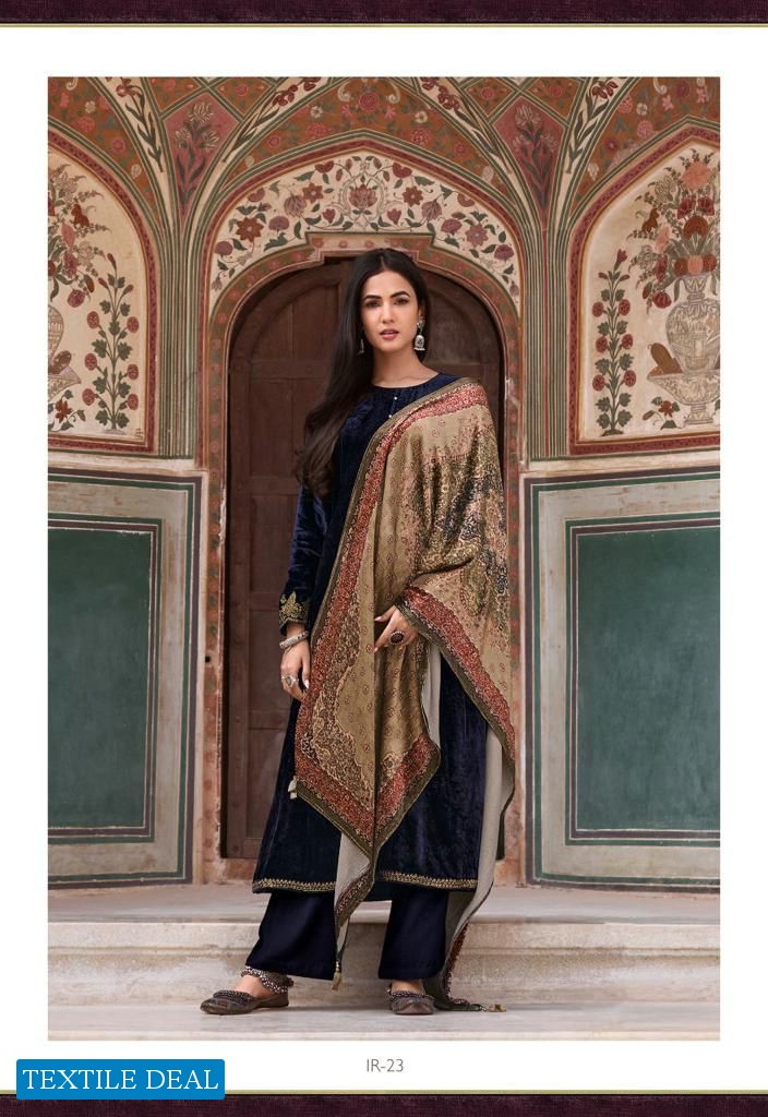 Varsha Irha Wholesale Plush Velvet Embroidered Winter Salwar Kameez