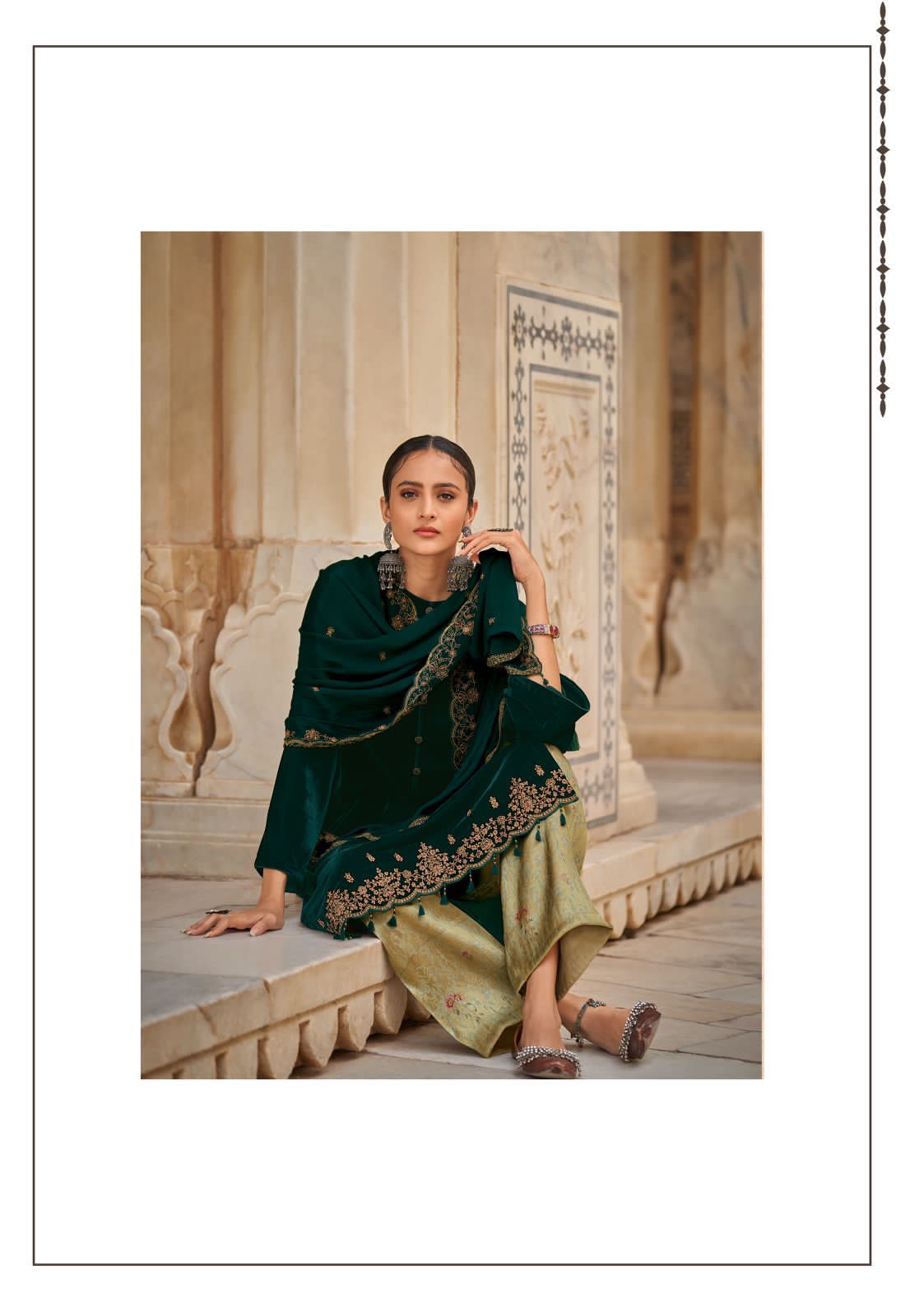 Varsha Ruh Wholesale Velvet Solid With Embroidered Salwar Kameez