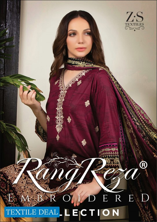 ZS Rangreza Embroidered Collection Wholesale Original Pakistani Dress