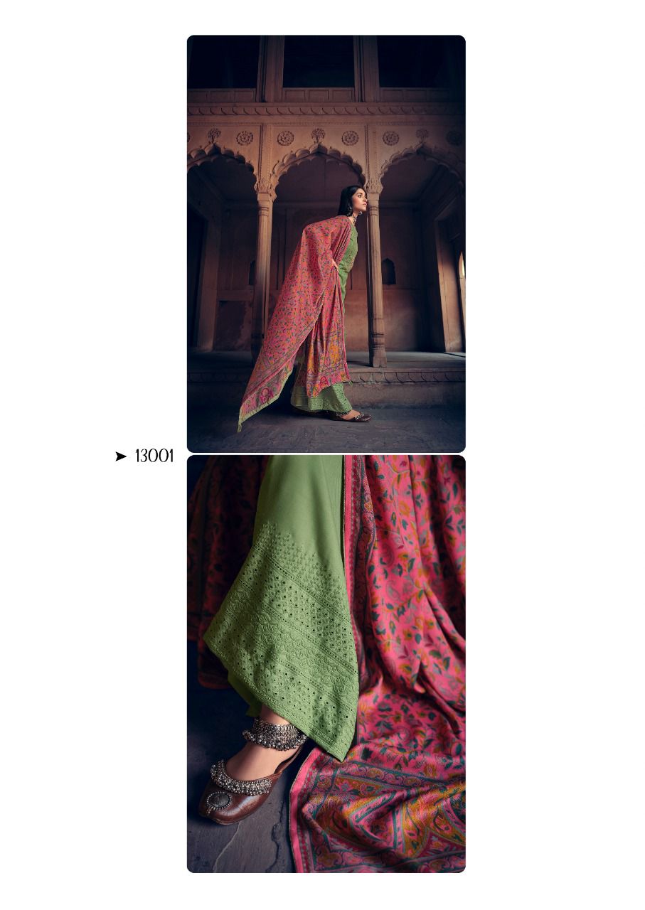 Deepsy Tahjib Wholesale Pashmina Print With Work Dress Material