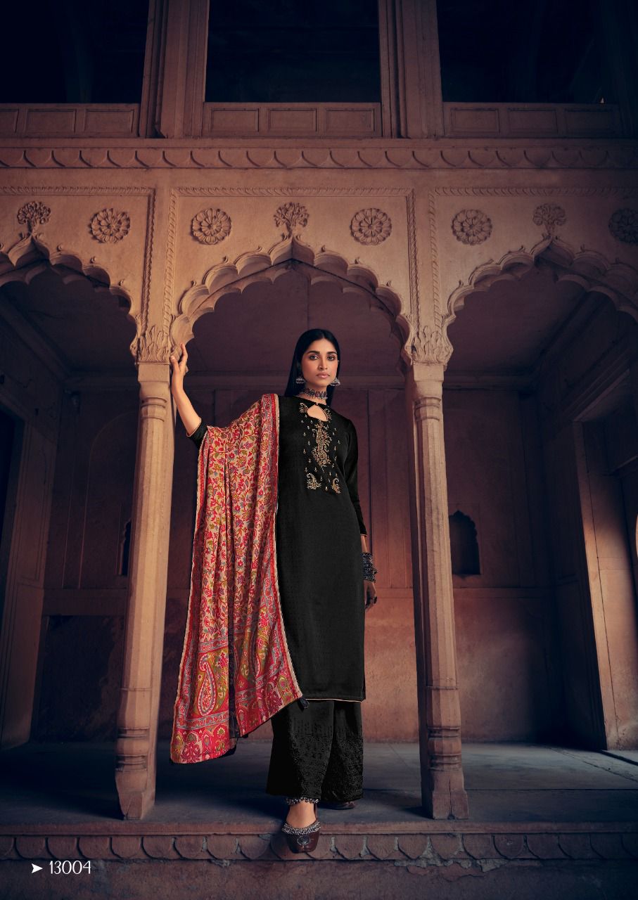 Deepsy Tahjib Wholesale Pashmina Print With Work Dress Material