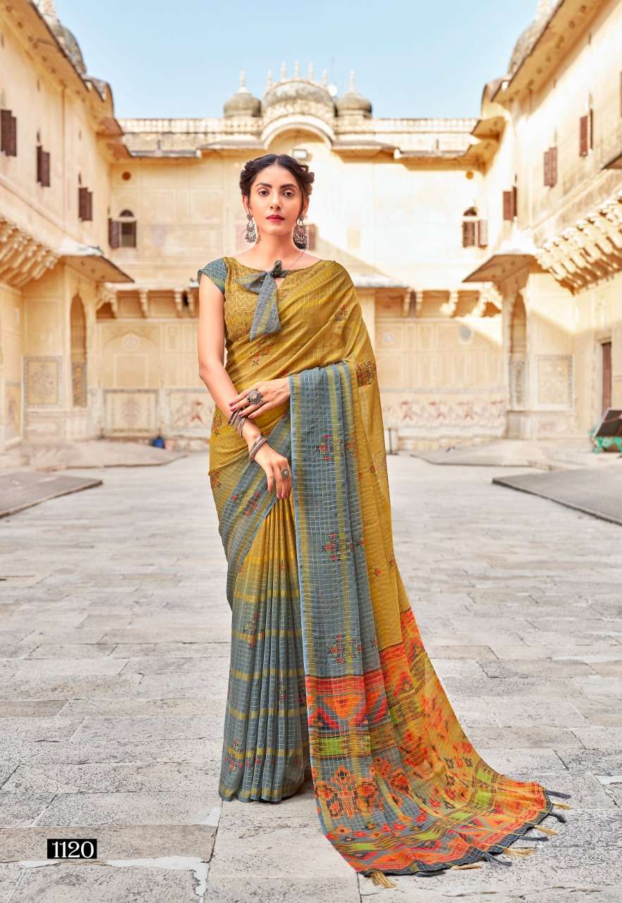 VINAMRA VISCOSE PRINTS ELEVEN VOL 2 FANCY SAREES WHOLESALER