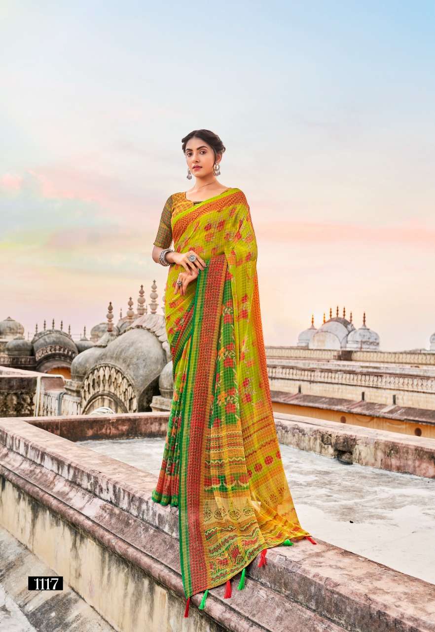 VINAMRA VISCOSE PRINTS ELEVEN VOL 2 FANCY SAREES WHOLESALER