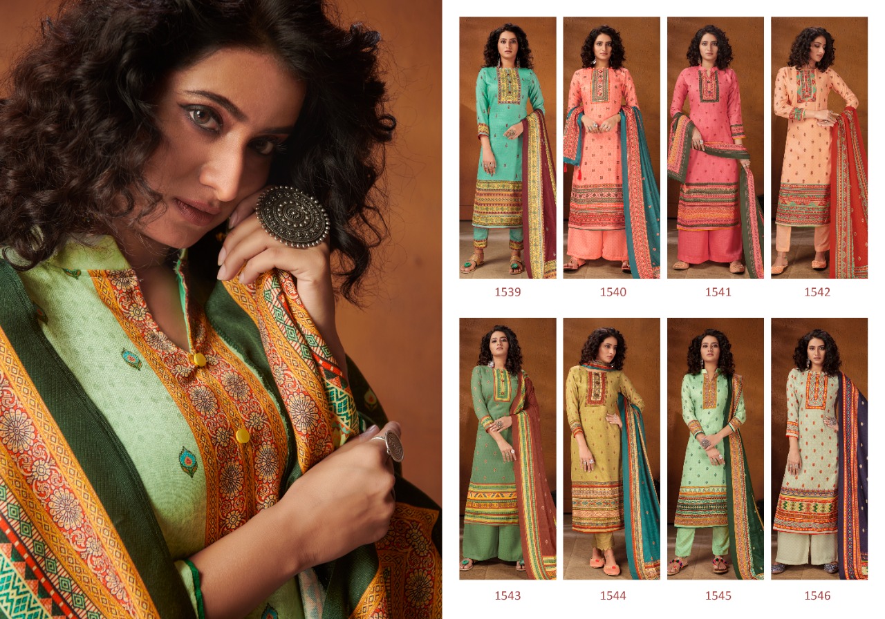 Bipson Meraki Wholesale Woolen Pashmina Dress