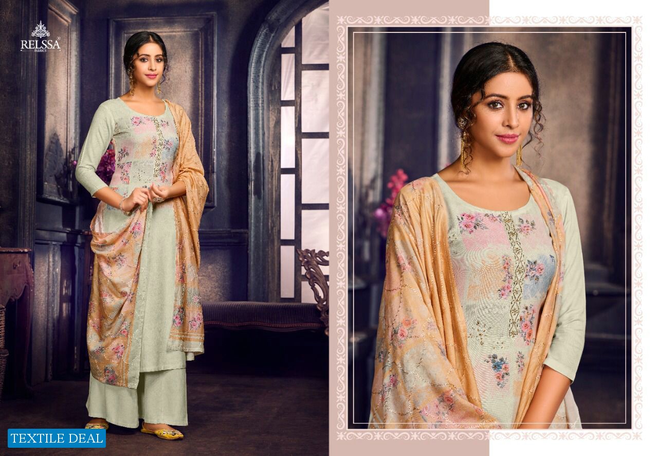 Relssa Yamberzal Wholesale Pure Modal Silk With Handwork Salwar Kameez