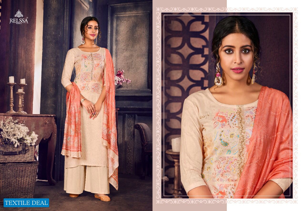 Relssa Yamberzal Wholesale Pure Modal Silk With Handwork Salwar Kameez