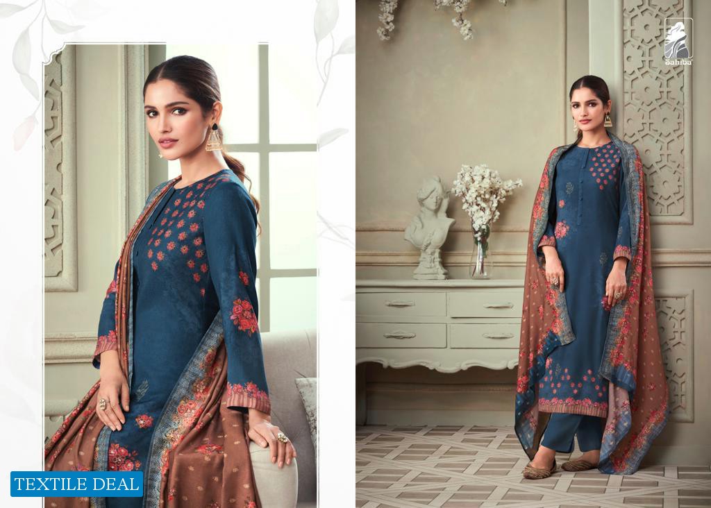 Sahiba Rag Darbari Wholesale Staple Twill Handwork Salwar Kameez