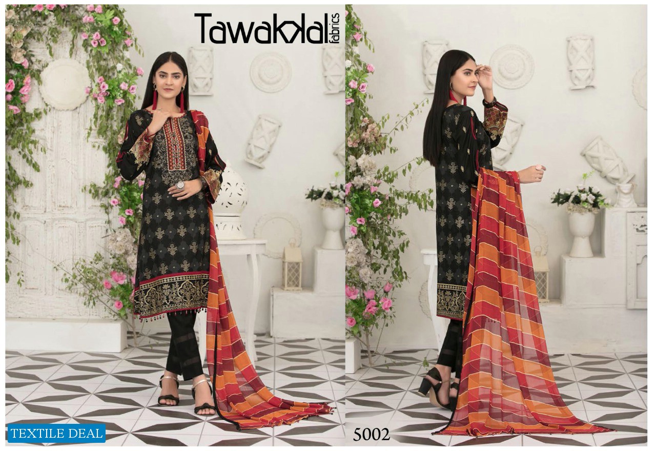 Tawakkal Opulence Luxury Cotton Vol-5 Wholesale Karachi print Dress