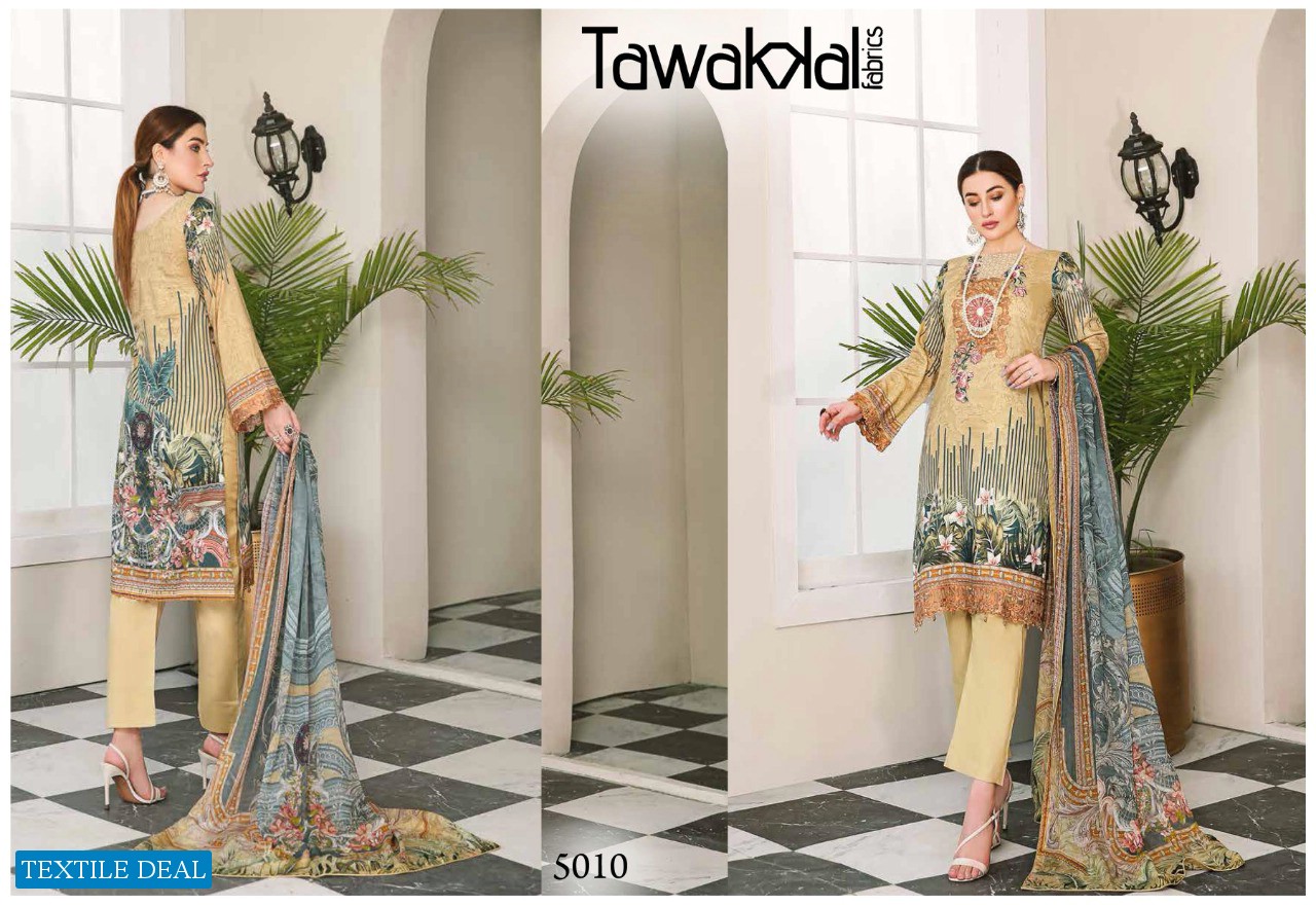 Tawakkal Opulence Luxury Cotton Vol-5 Wholesale Karachi print Dress
