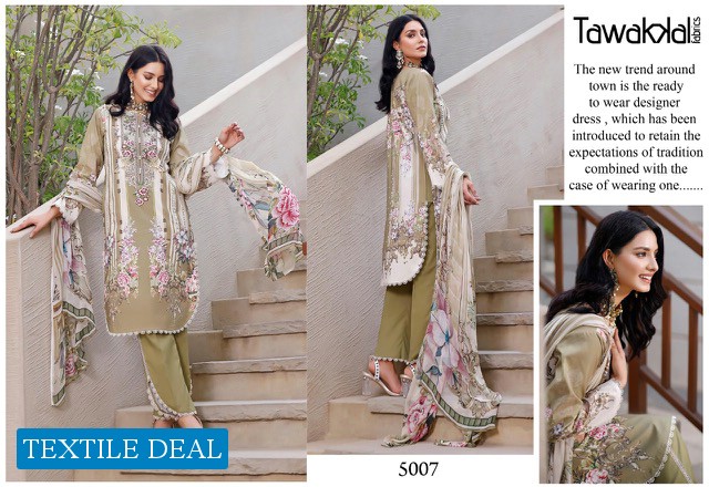 Tawakkal Opulence Luxury Cotton Vol-5 Wholesale Karachi print Dress