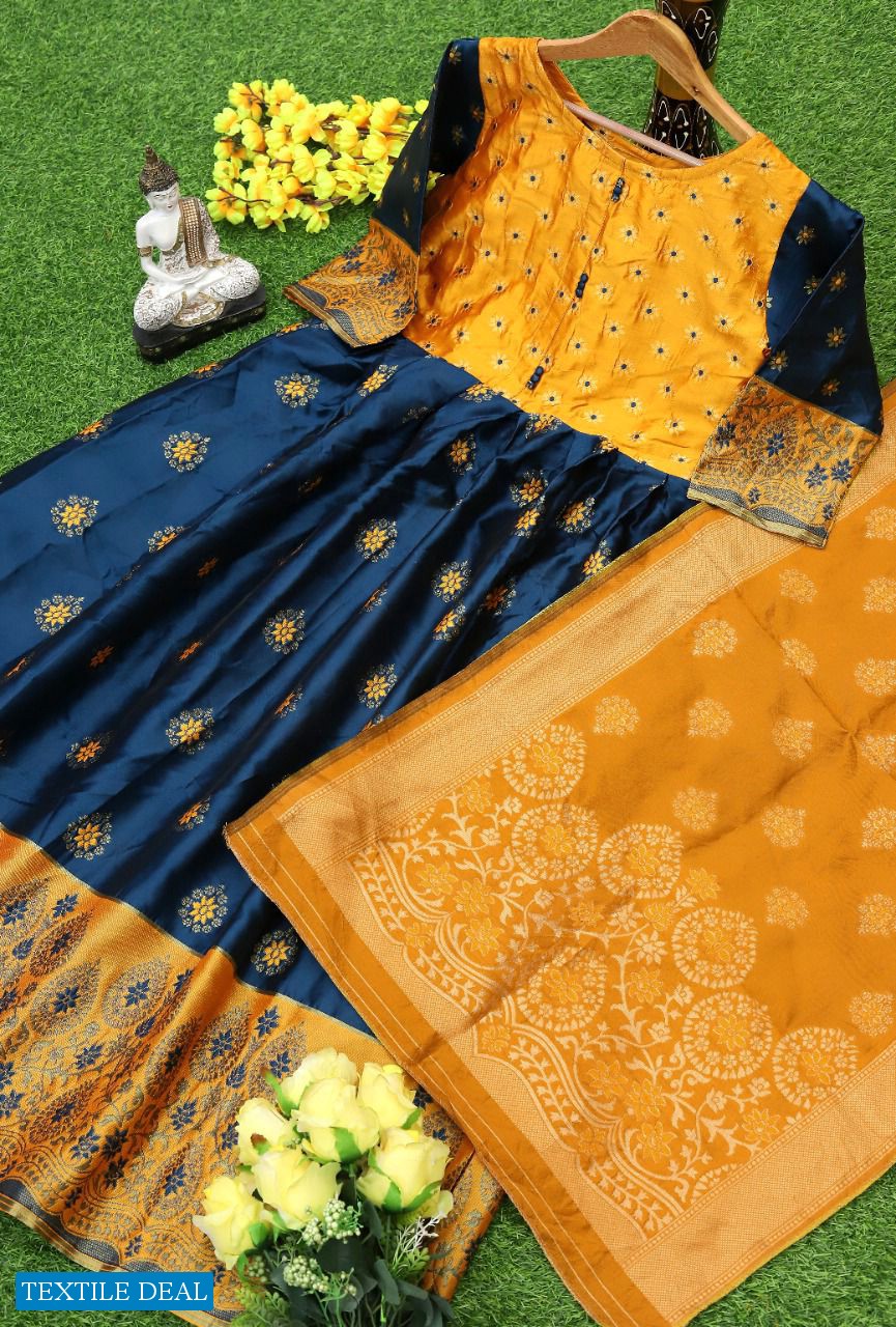 Rahul Nx Minakari Gown Wholesale Gown With Dupattas