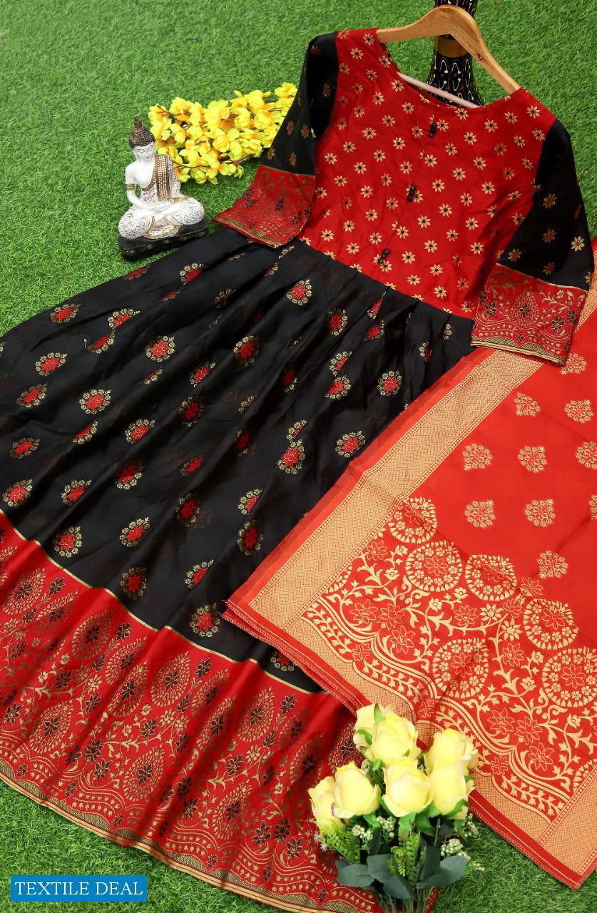 Rahul Nx Minakari Gown Wholesale Gown With Dupattas