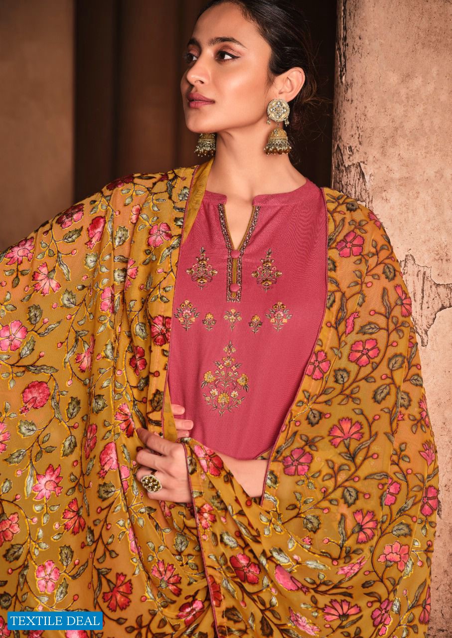 Deepsy Nur Wholesale Pure Viscose Pashmina With Work Salwar Kameez