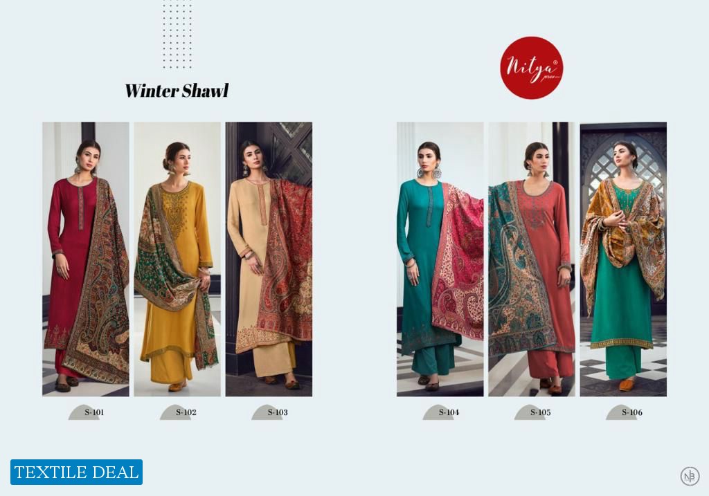 LT NItya Winter Shawl Wholesale Designer Winter Collection