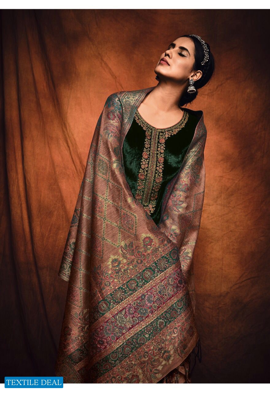 Varsha Ezra Wholesale Pure Velvet With Embroidery Salwar Kameez