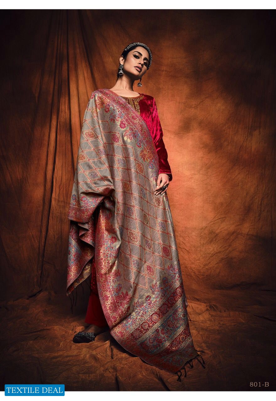 Varsha Ezra Wholesale Pure Velvet With Embroidery Salwar Kameez