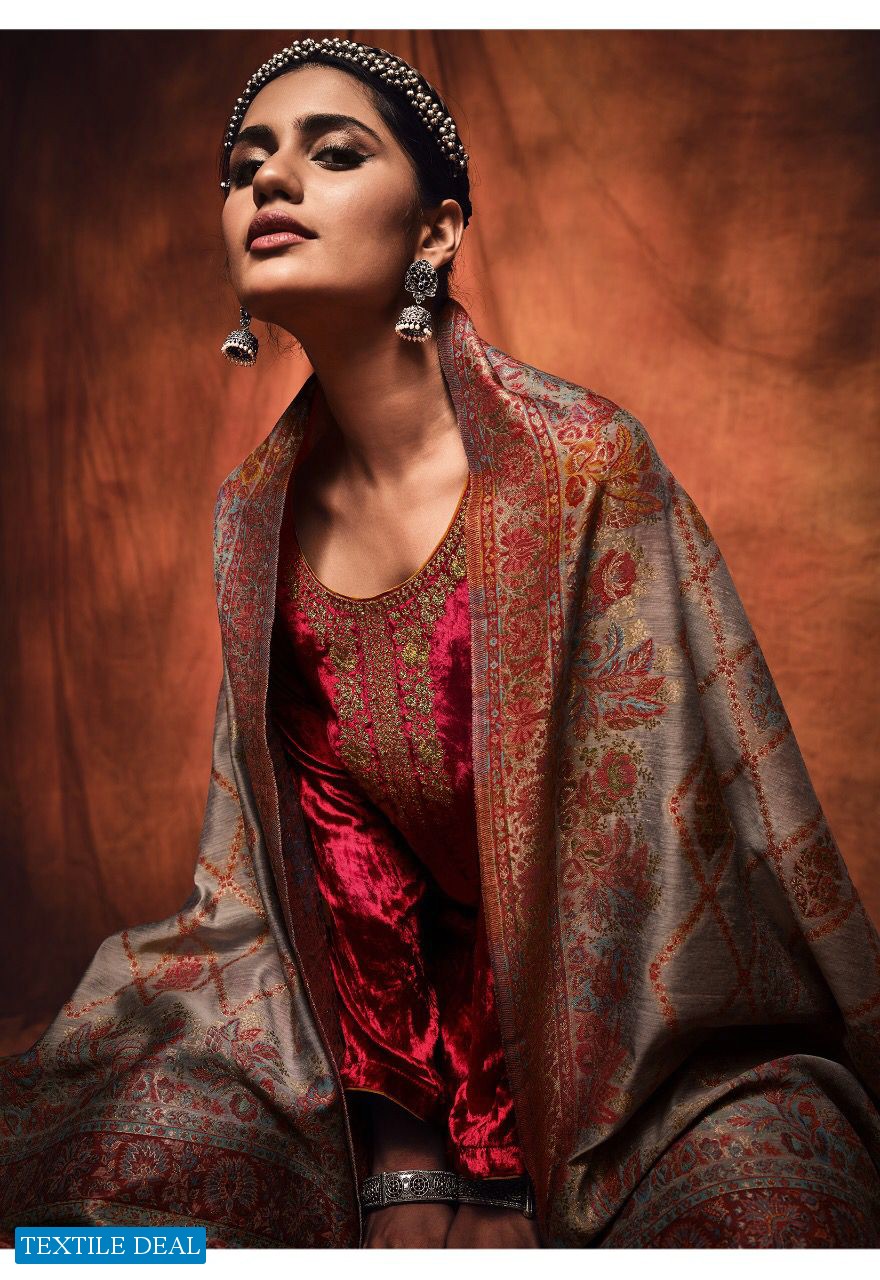 Varsha Ezra Wholesale Pure Velvet With Embroidery Salwar Kameez