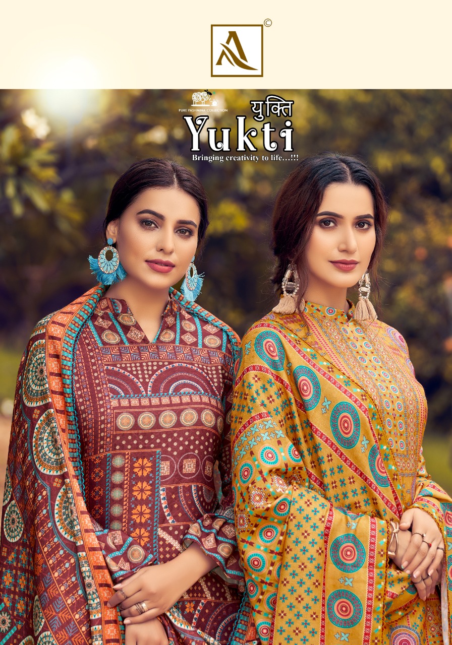 Alok Yukti Wholesale Pashmina Winter Salwar Kameez
