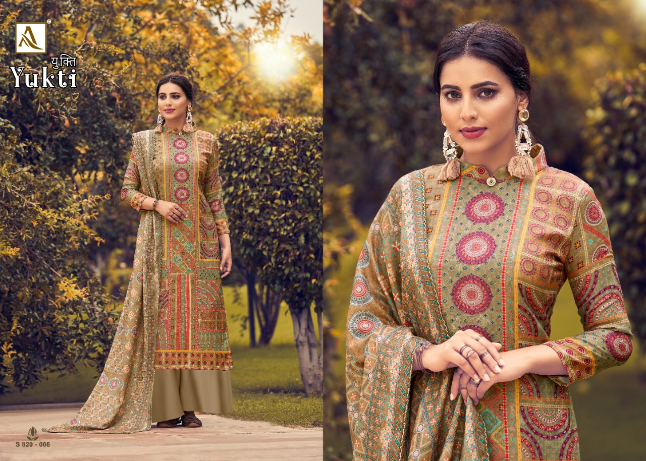 Alok Yukti Wholesale Pashmina Winter Salwar Kameez