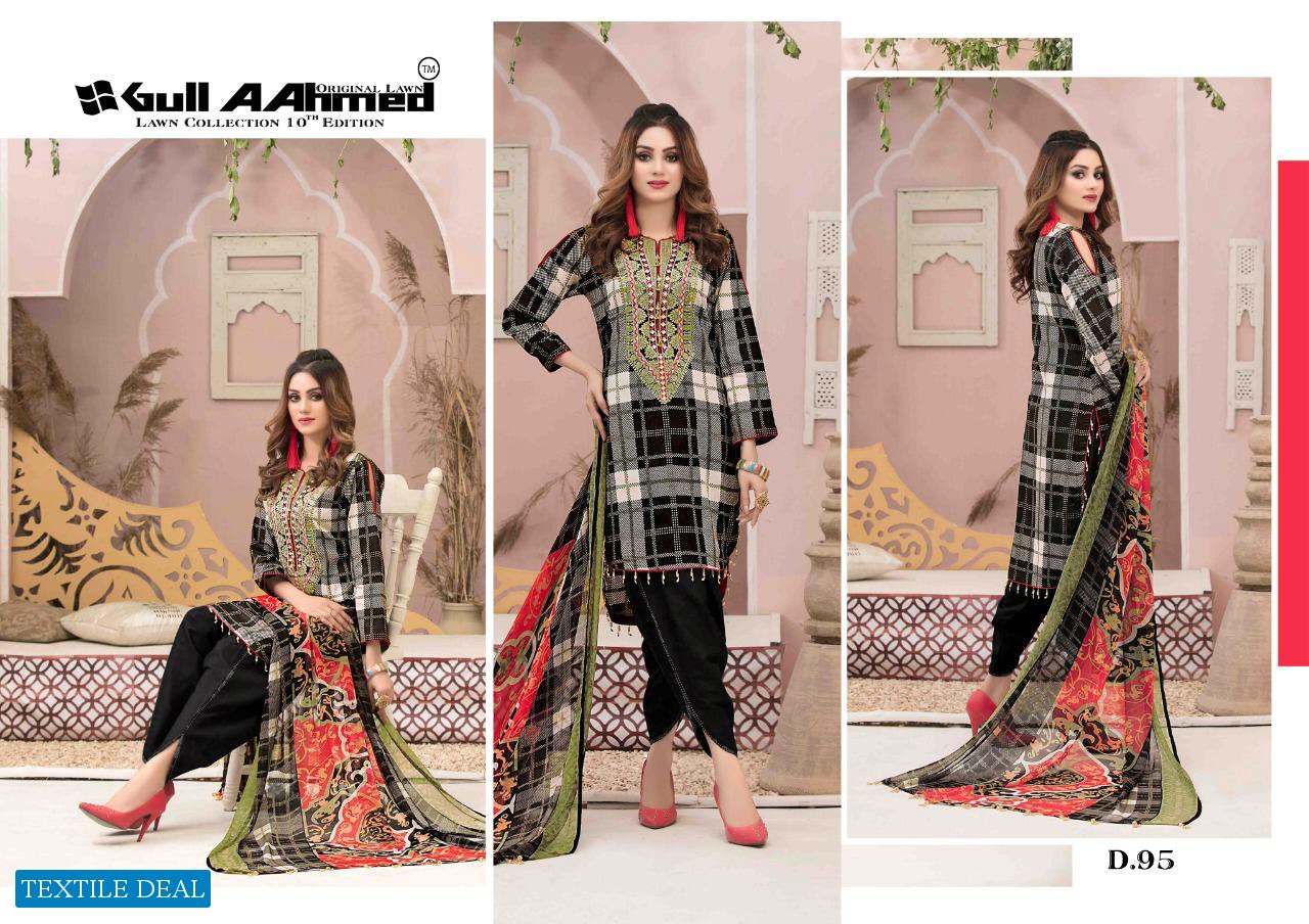 GULAHMED VOL 10 PURE LAWN PRINTED PAKISTANI DRESS MATERIALS