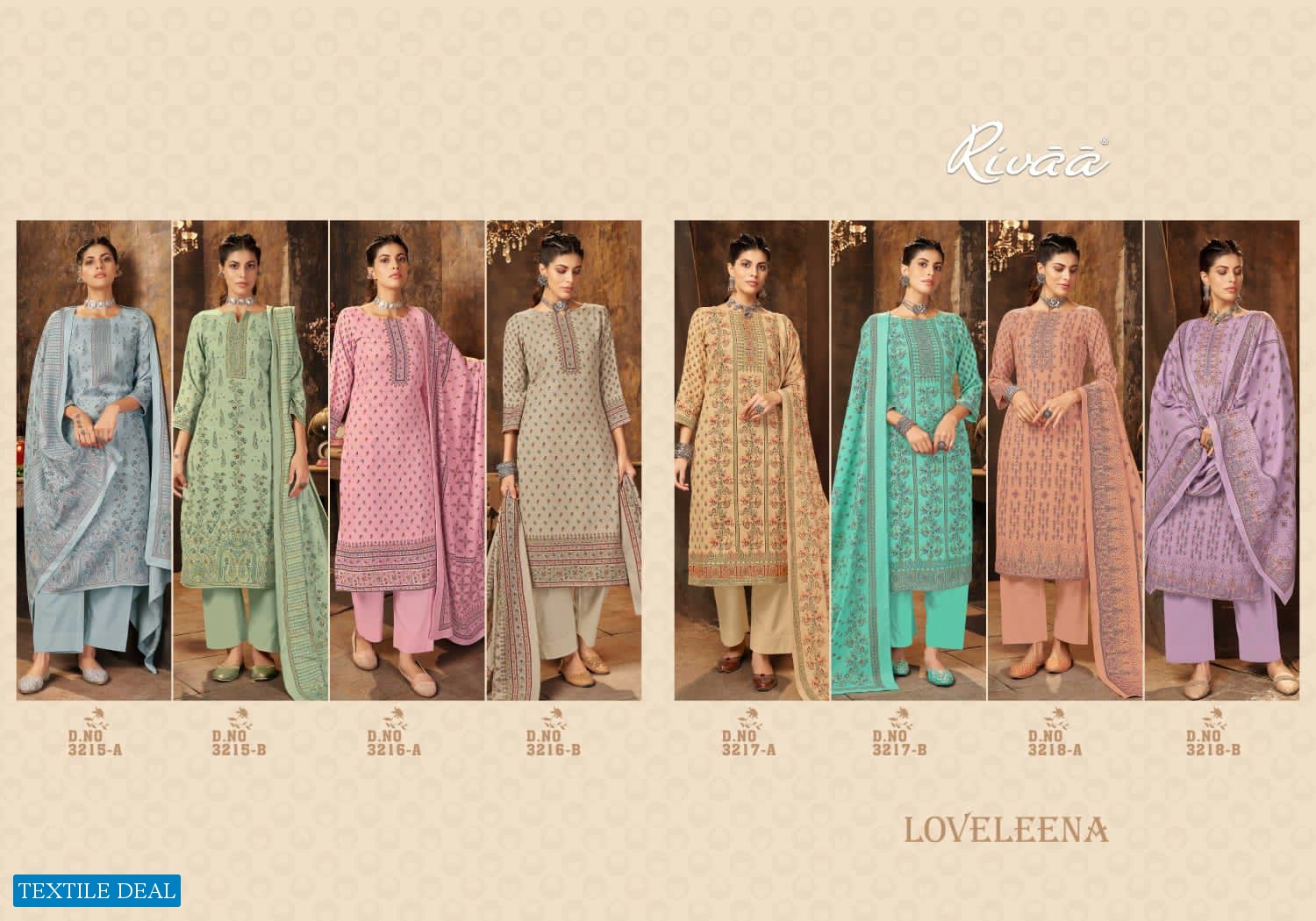 Rivaa Love Leena Wholesale Pure Pashmina Dress Material