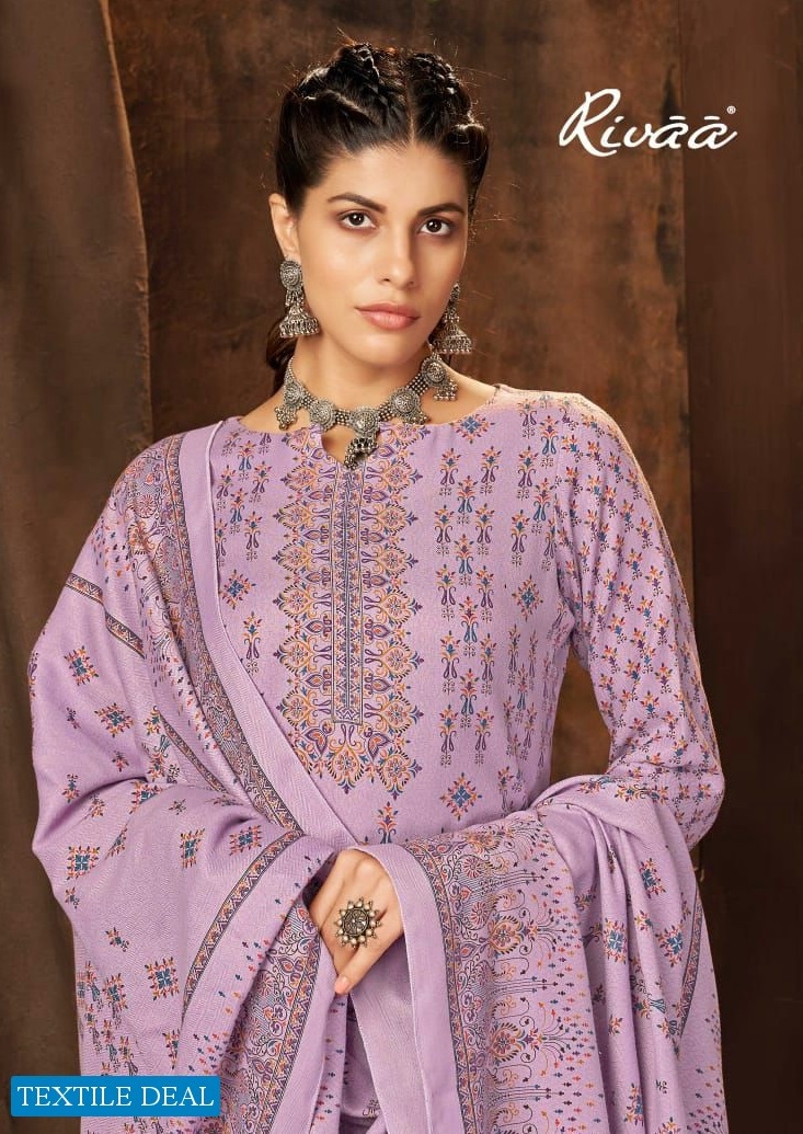 Rivaa Love Leena Wholesale Pure Pashmina Dress Material