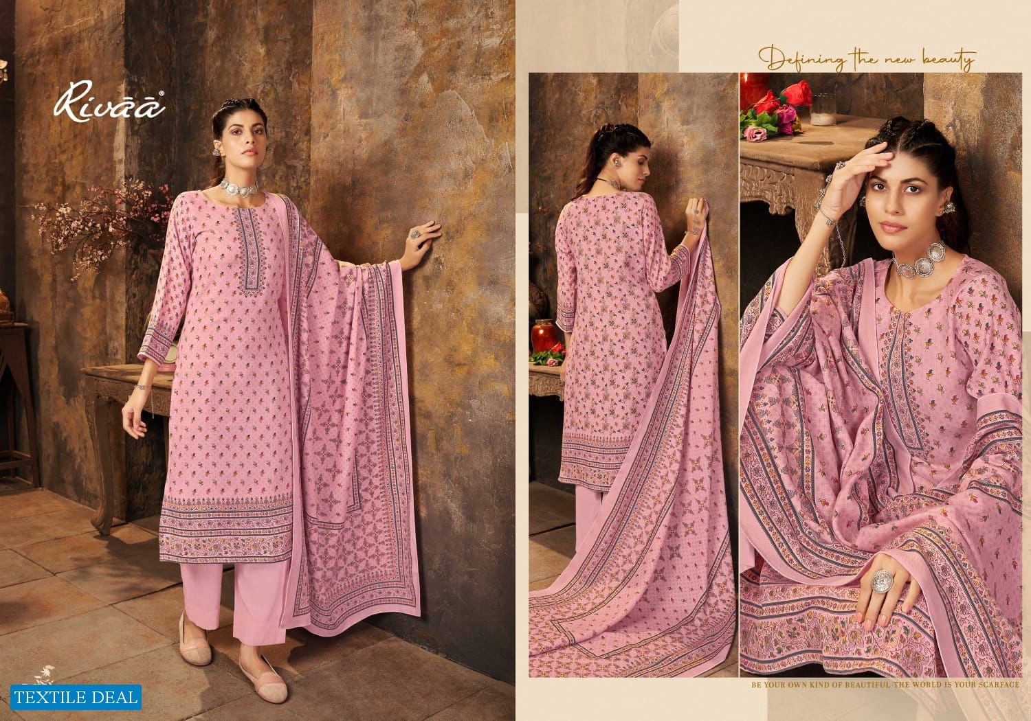 Rivaa Love Leena Wholesale Pure Pashmina Dress Material