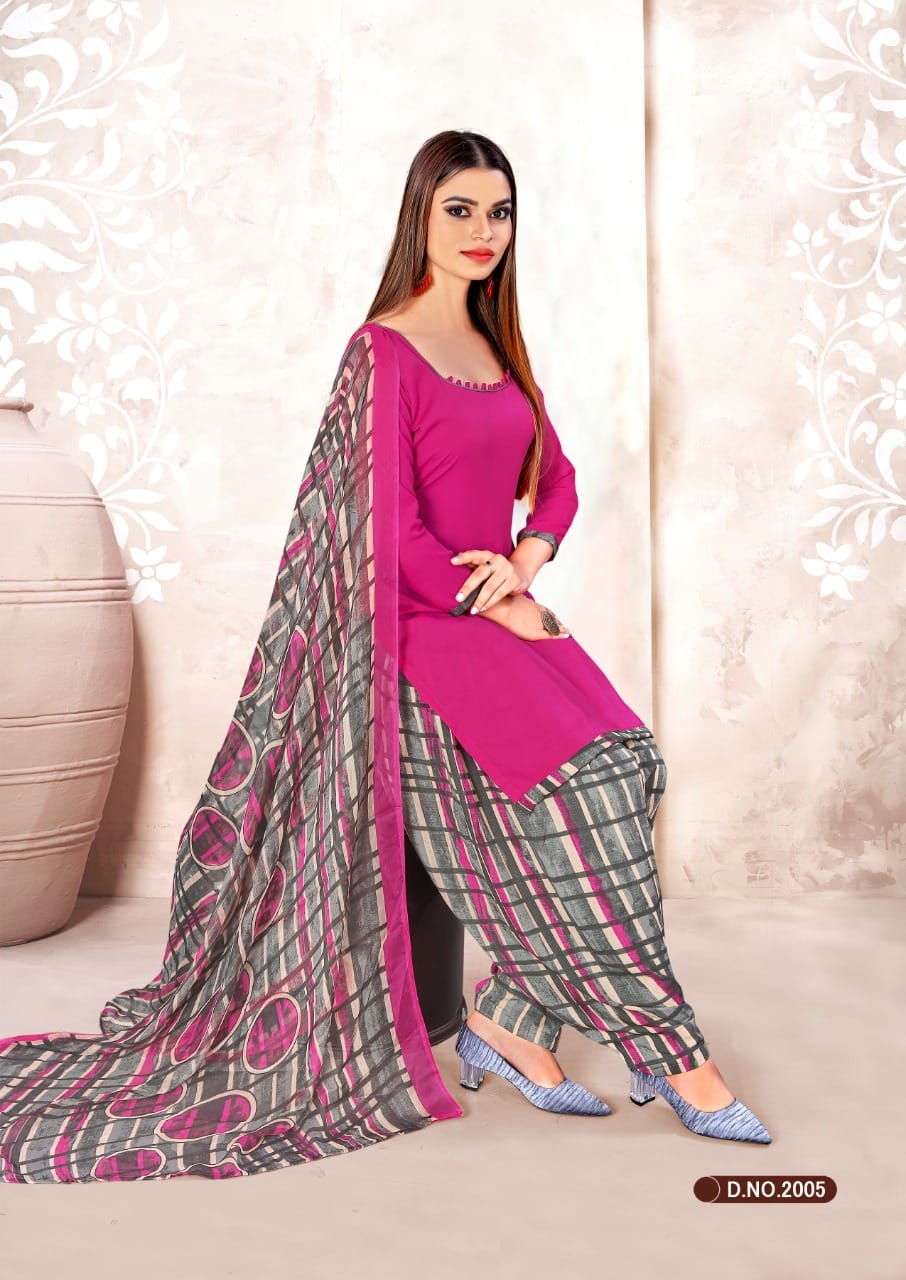 Rnx Rain Patiyala American Crepe Vol-2 Wholesale Dress Material