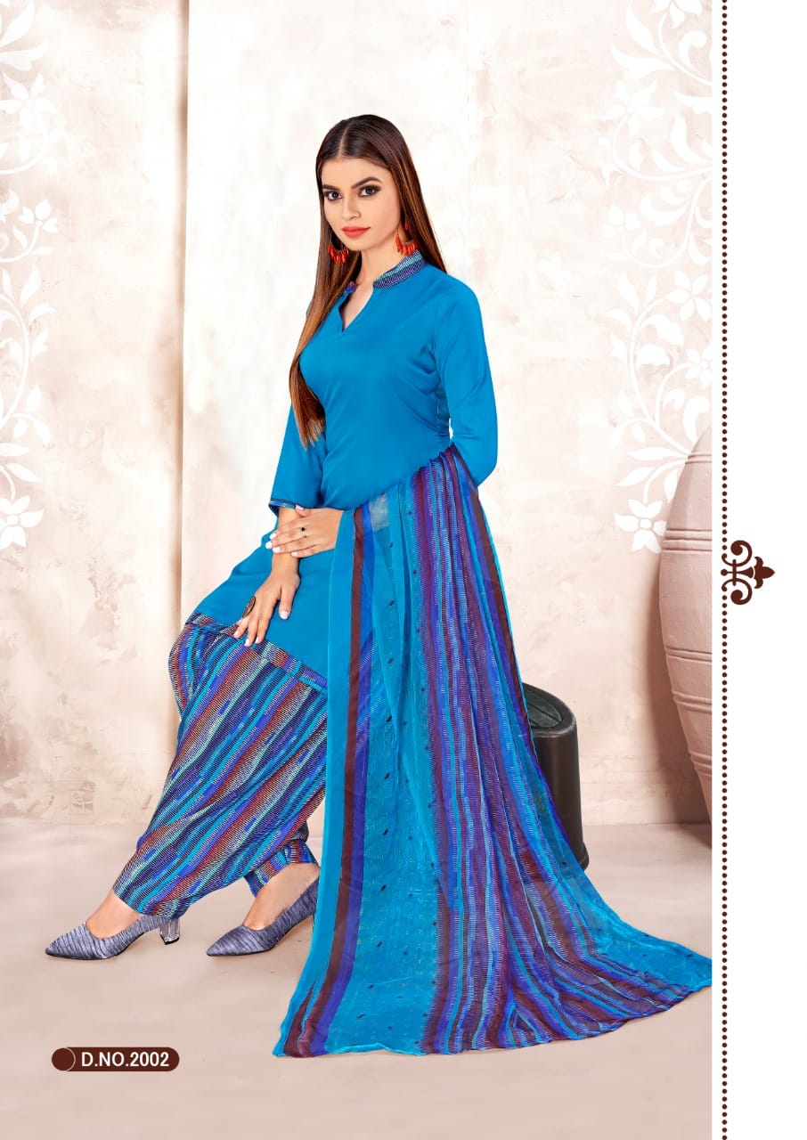 Rnx Rain Patiyala American Crepe Vol-2 Wholesale Dress Material