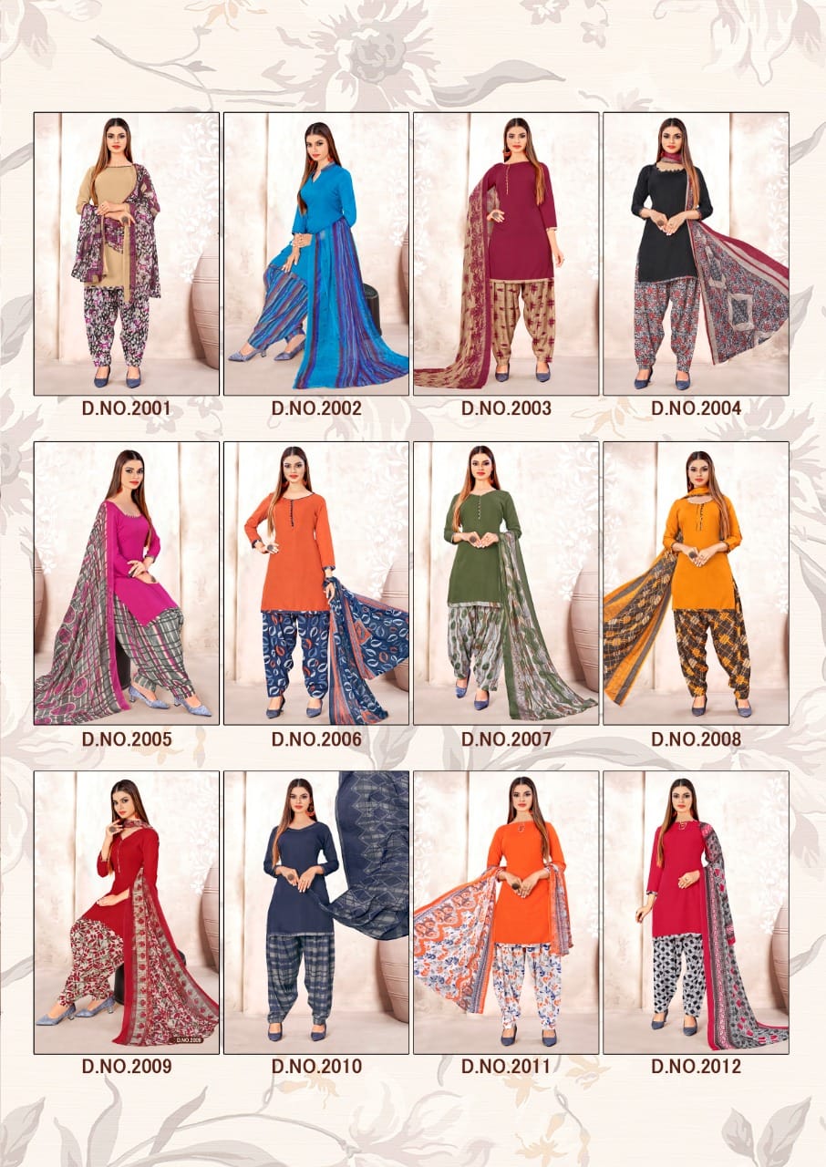 Rnx Rain Patiyala American Crepe Vol-2 Wholesale Dress Material