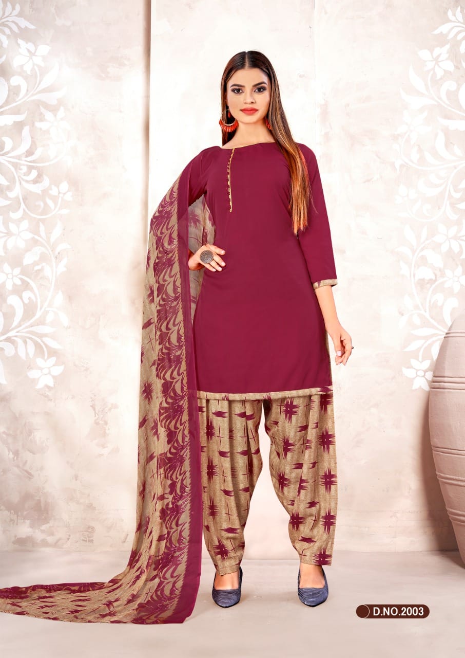 Rnx Rain Patiyala American Crepe Vol-2 Wholesale Dress Material