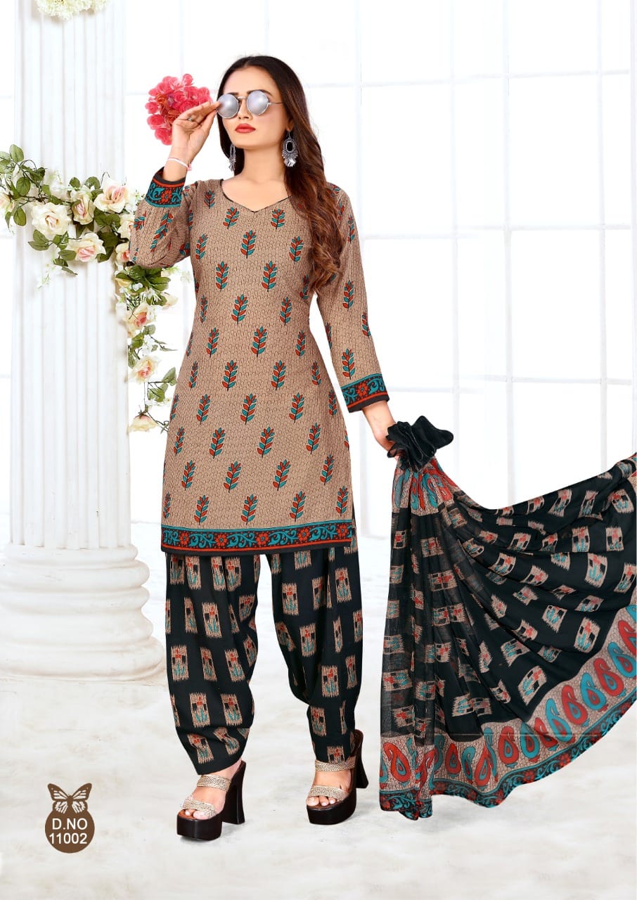 Rnx Ruhani Vol-11 Wholesale Micro Synthetic Fabrics Dress Material