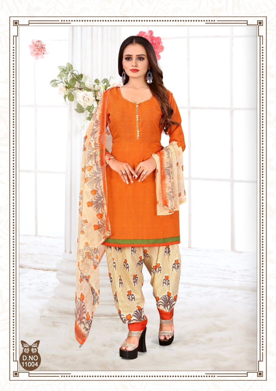 Rnx Ruhani Vol-11 Wholesale Micro Synthetic Fabrics Dress Material