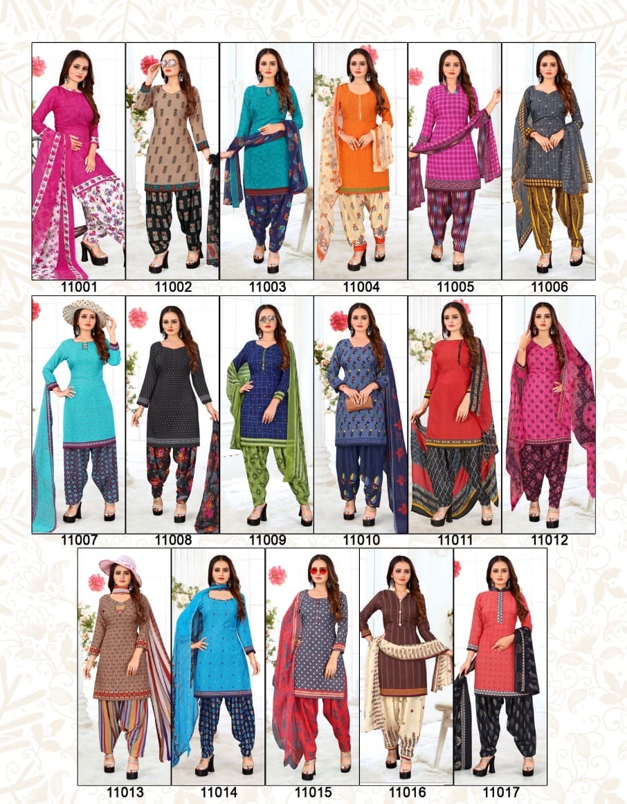 Rnx Ruhani Vol-11 Wholesale Micro Synthetic Fabrics Dress Material