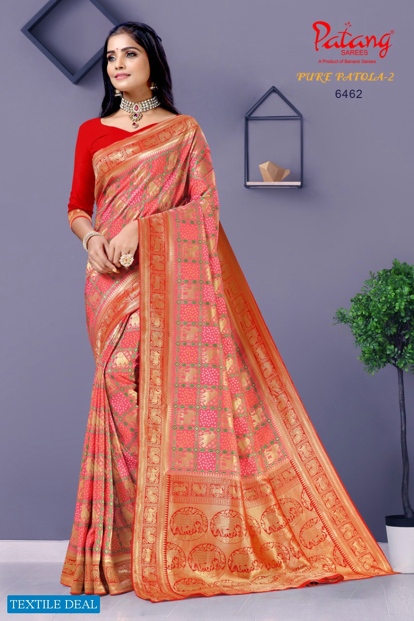 Patang Pure Patola Vol-2 Wholesale Pure Viscose Sarees