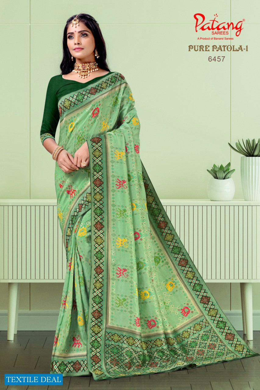 Patang Pure Patola Vol-1 Wholesale Pure Viscose Indian Sarees