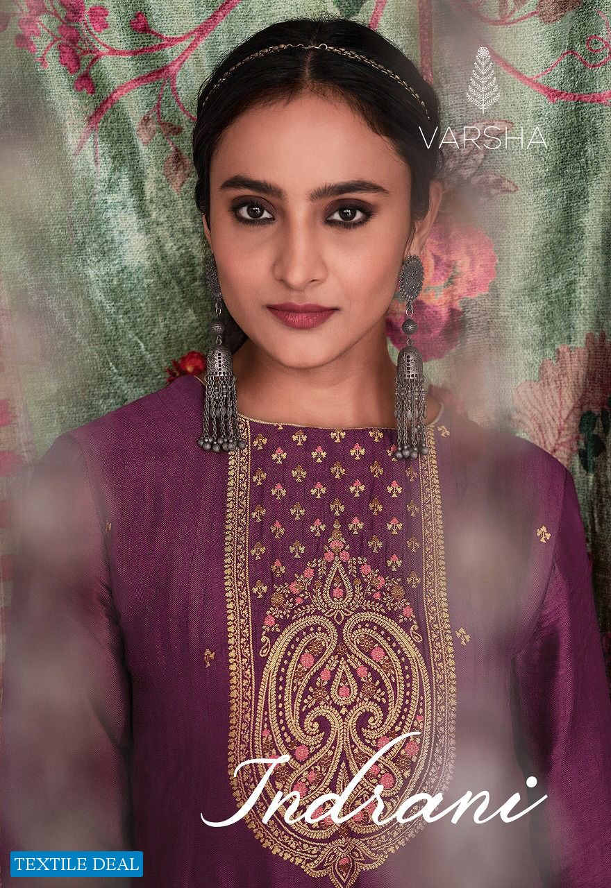 Varsha Indrani Wholesale Pure Pashmina Woven Salwar Kameez