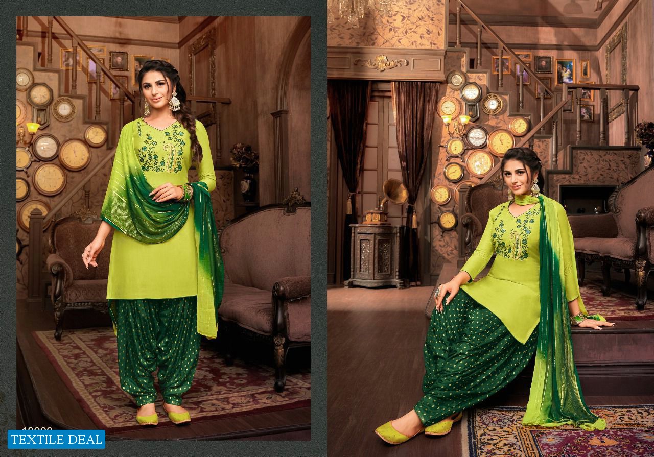 Kapil Trendz Jacquard Patiyala Readymade Wholesale Dress