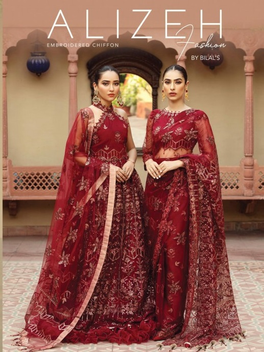 Alizeh Shahtaj Vol-7 Wholesale Embroidered Chiffon Pakistani Collection