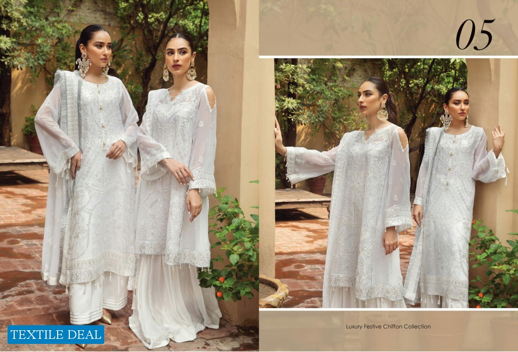 Alizeh Shahtaj Vol-7 Wholesale Embroidered Chiffon Pakistani Collection