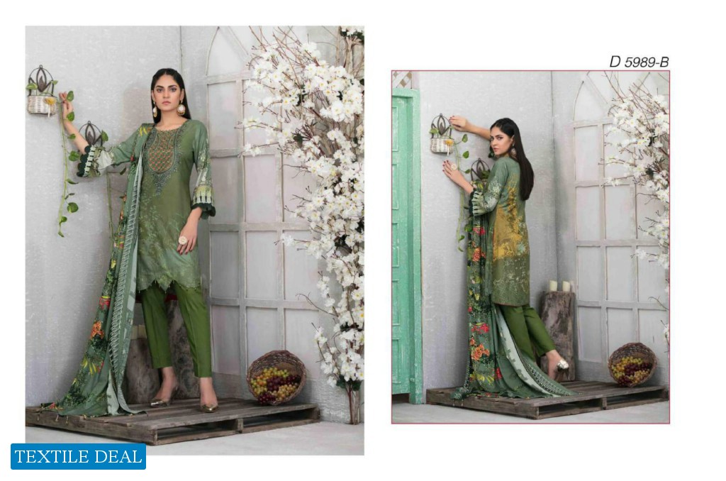 Amna Sohail Moorea Linen embroidered Pakistani Collction