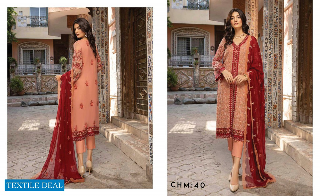 Charizma Chimmer Vol-6 Embroidered Chiffon Collection 2021