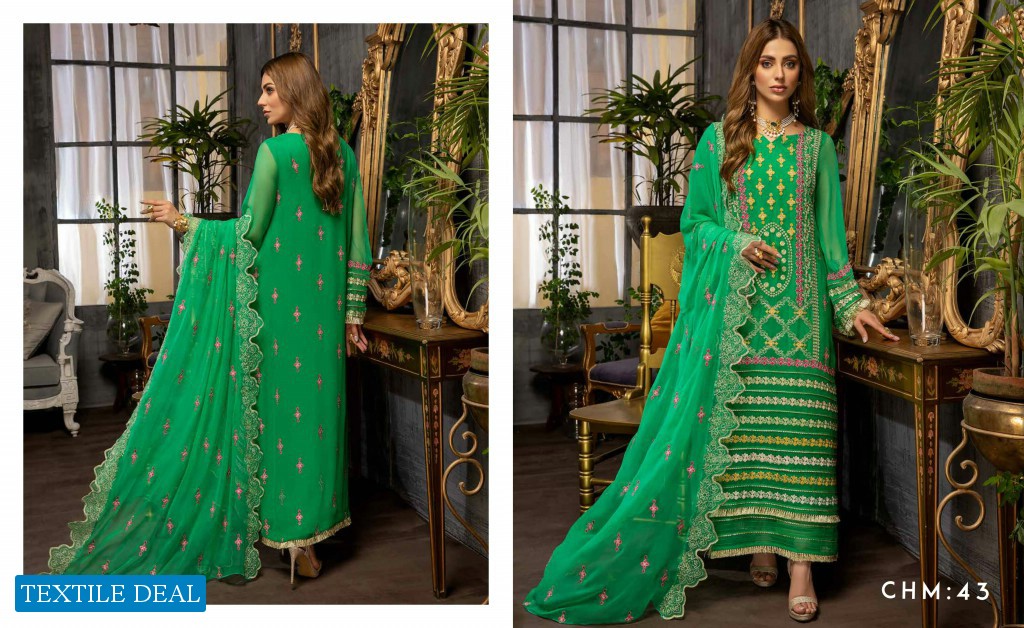 Charizma Chimmer Vol-6 Embroidered Chiffon Collection 2021