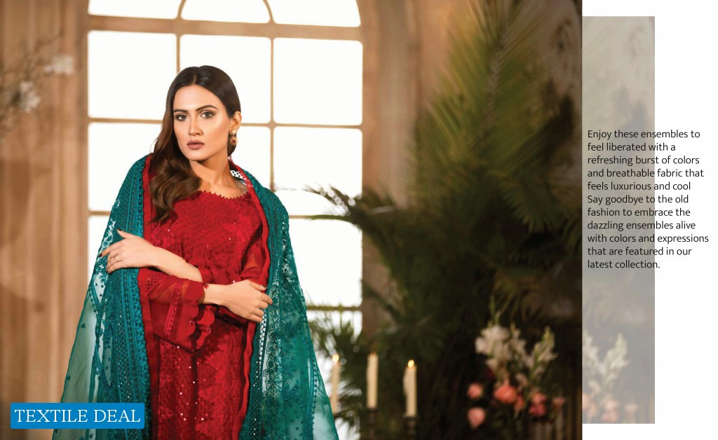 Charizma Chimmer Vol-6 Embroidered Chiffon Collection 2021