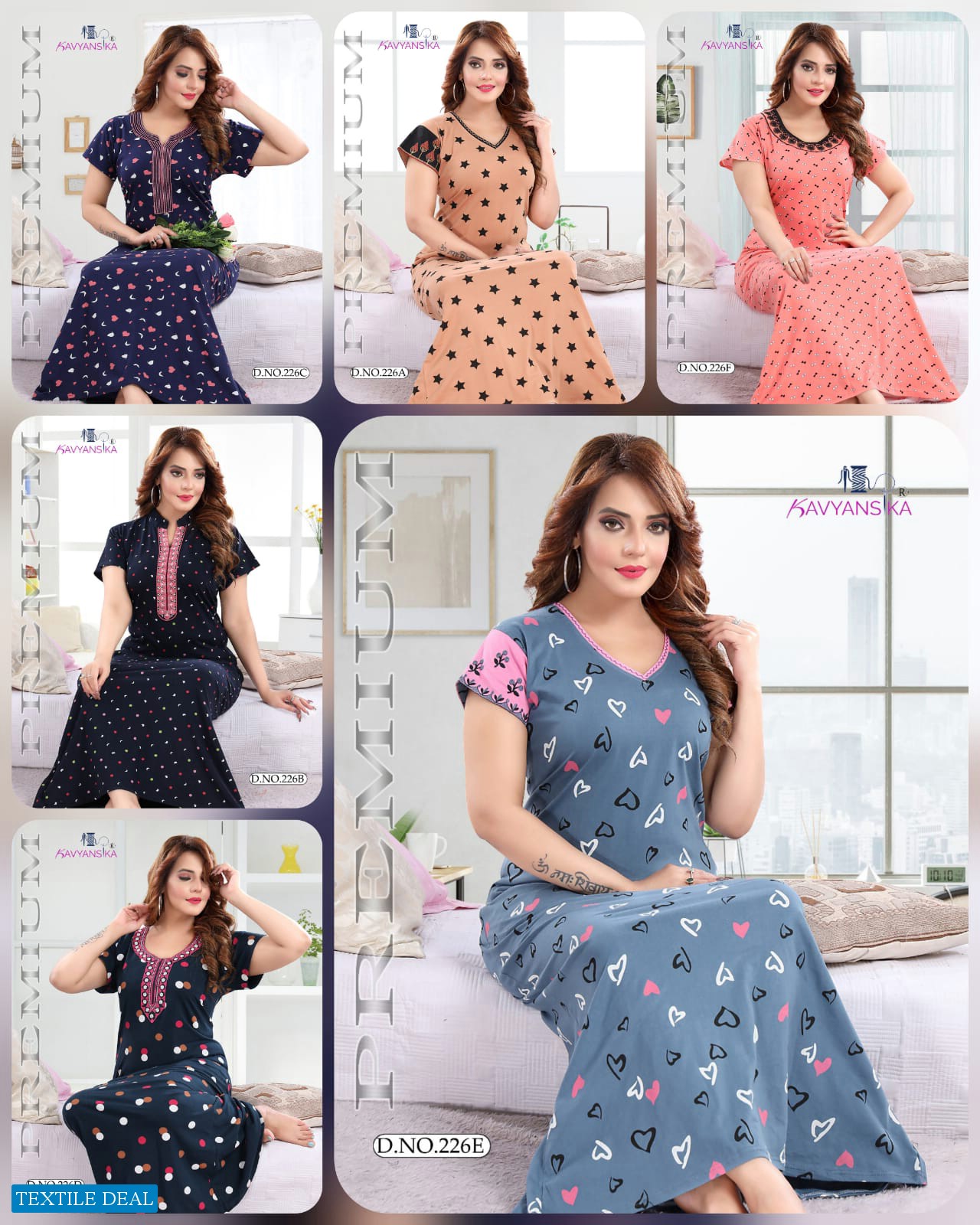 Kavyansika Printed Vol-226 Wholesale Night Wear